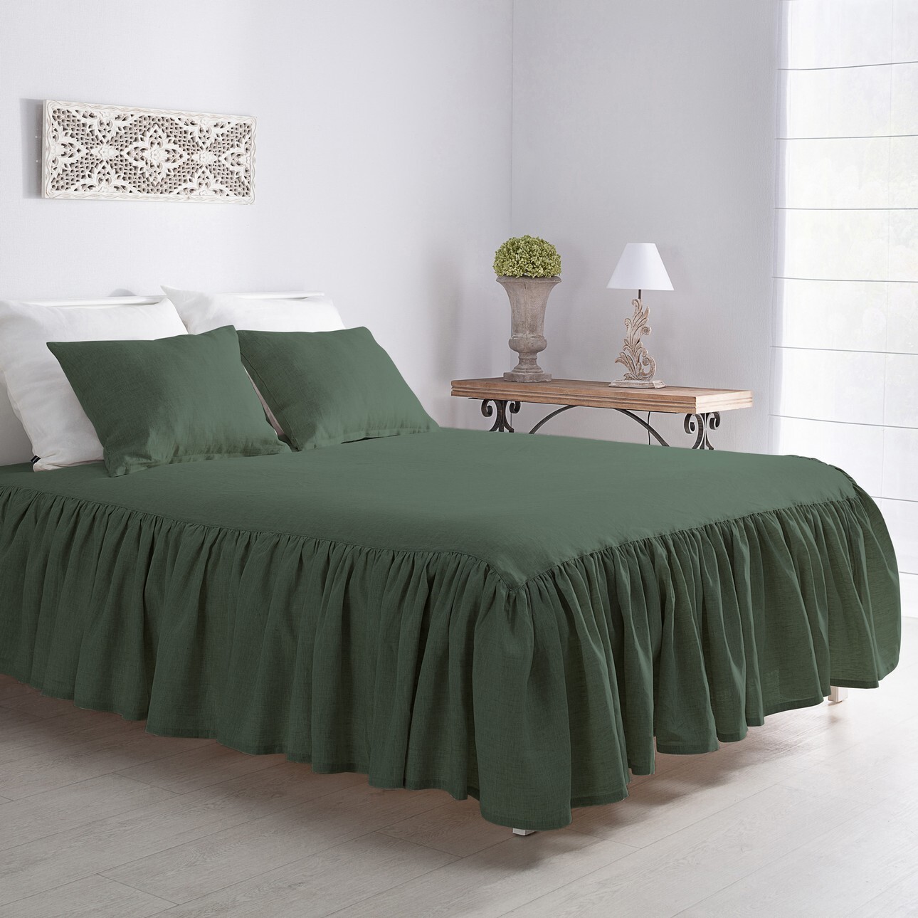 narzuta frilly green