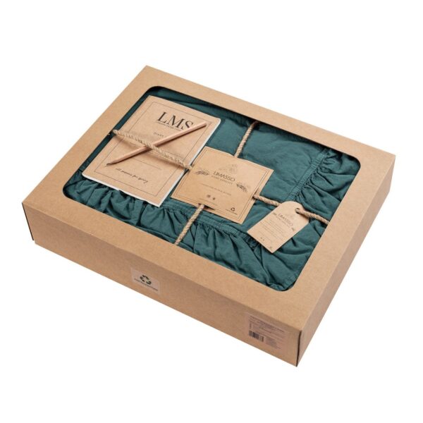 Pościel bawełniana 200x220cm dark green