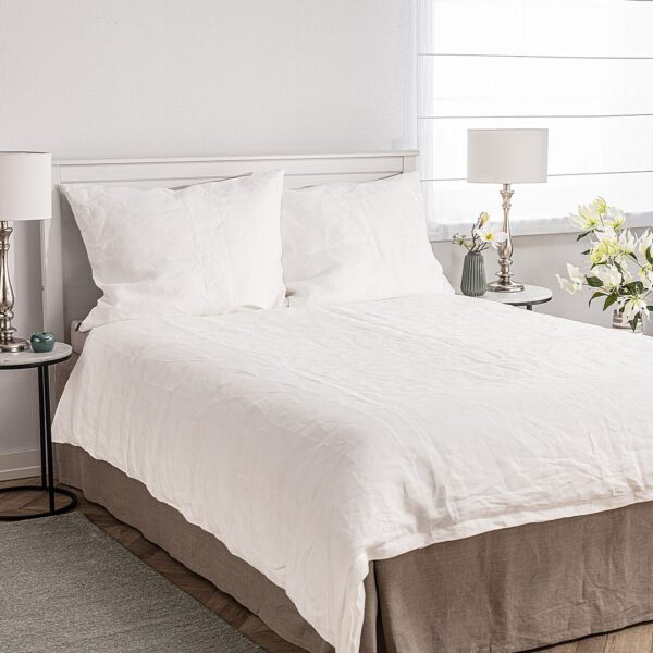 2109202466ef236b5f60b.jpeg Komplet pościeli lnianej Linen 160x200cm white