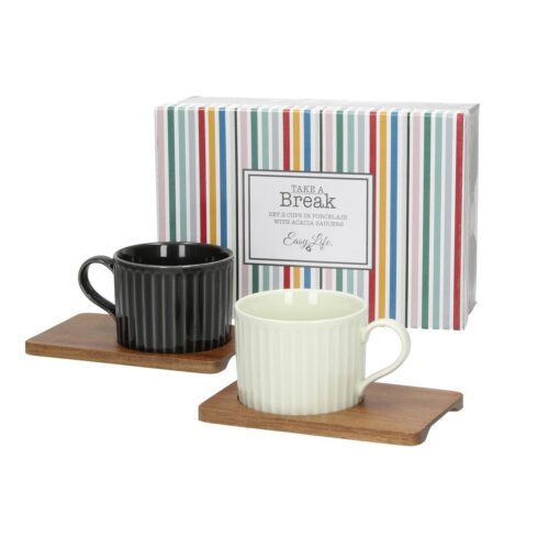 Zestaw filiżanek Giorno Duo 250ml black