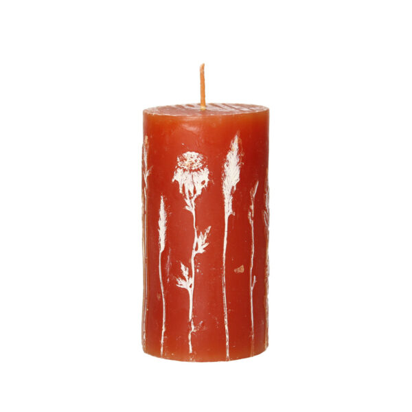 Świeca Giulia 13cm orange