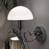 Lampa ścienna LOVY, 23 x 15 x 22 cm - srebrny