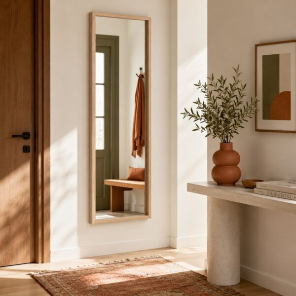 Lustro ścienne w ramie MDF, 150 cm