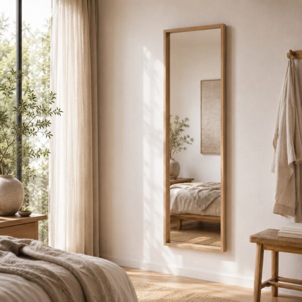 Lustro ścienne w ramie MDF, 150 cm