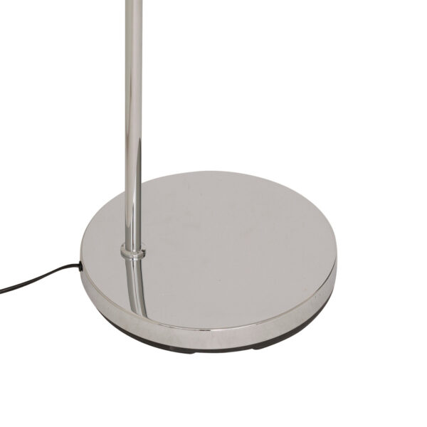 Lampa podłogowa łukowa FLORIS, metalowa, srebrna, 177 cm