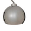 Lampa podłogowa łukowa FLORIS, metalowa, srebrna, 177 cm