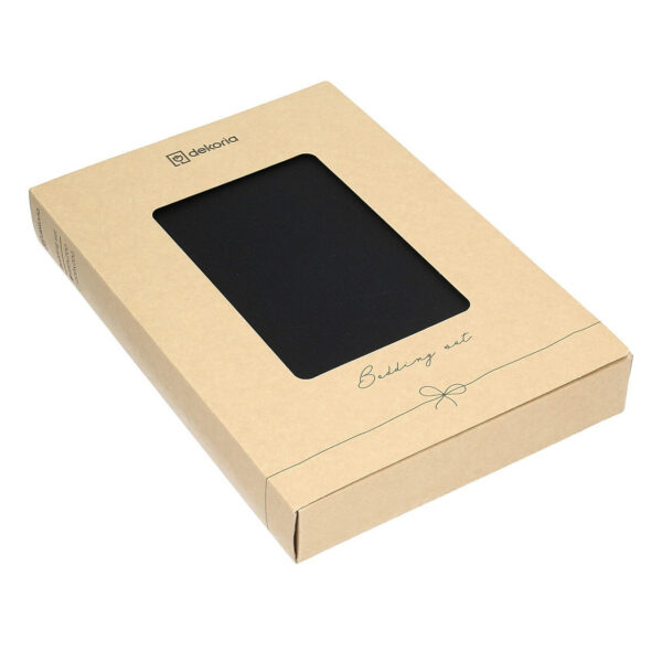 Pościel z satyny bawełnianej Black 160x200 cm