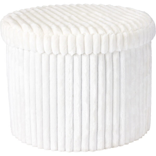 obraz_2026-08-20_230028427 Pufa okrągła ze schowkiem, składana, Ø 52 cm x 38,5 cm - biały