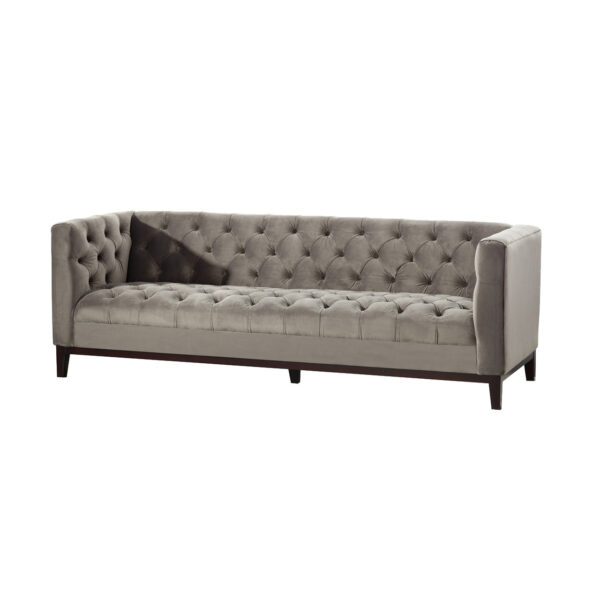 Sofa Velvet Elite grey 3-os.