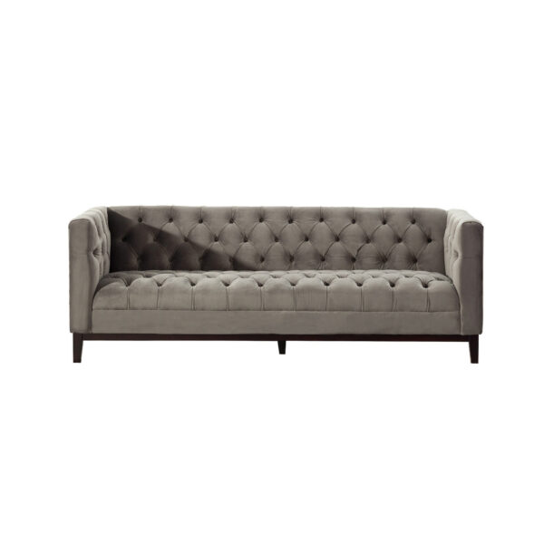 Sofa Velvet Elite grey 3-os.