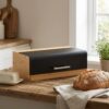 obraz_2026-08-25_231216900 Duży chlebak bambusowy ZELLER, czarny, 36 x 20 x 13 cm