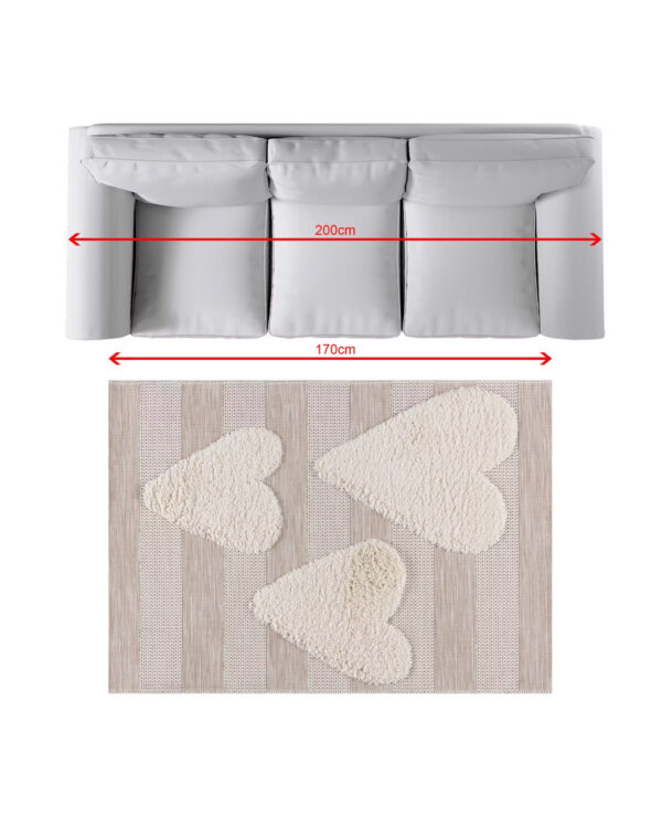 802-393=3 Dywan Little Hearts 120x170cm