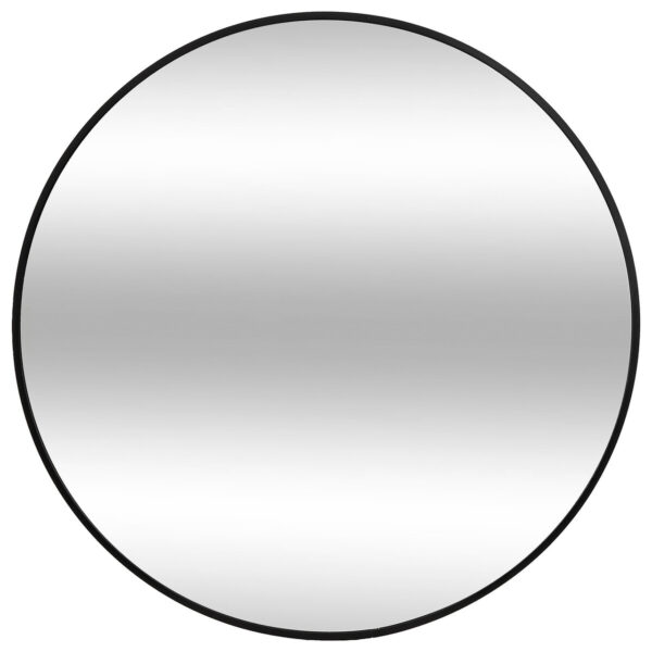 Lustro okrągłe w metalowej ramie OW, Ø 70 cm - czarny