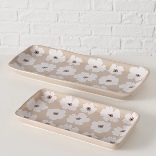 Patery ceramiczne w kwiaty CANEA