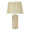 Lampa stołowa GLAM, ceramiczna, złota, Ø 30x47,5 cm