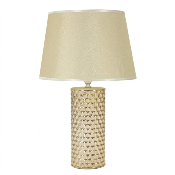 Lampa stołowa GLAM, ceramiczna, złota, Ø 30x47,5 cm