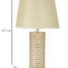Lampa stołowa GLAM, ceramiczna, złota, Ø 30x47,5 cm
