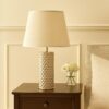 Lampa stołowa GLAM, ceramiczna, złota, Ø 30x47,5 cm
