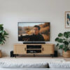Szafka rtv ryflowana SCAVA, 140 x 40 x 46 cm