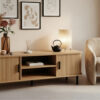 Szafka rtv ryflowana SCAVA, 140 x 40 x 46 cm
