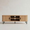 Szafka rtv ryflowana SCAVA, 140 x 40 x 46 cm