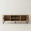 Szafka rtv ryflowana SCAVA, 140 x 40 x 46 cm